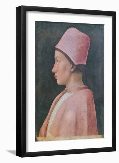 Portrait of Ludovico Gonzaga, 1470 Circa, Andrea Mantegna (Tempera on Panel)-Andrea Mantegna-Framed Giclee Print