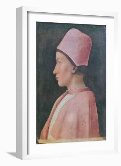 Portrait of Ludovico Gonzaga, 1470 Circa, Andrea Mantegna (Tempera on Panel)-Andrea Mantegna-Framed Giclee Print