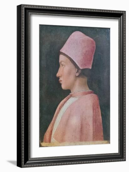 Portrait of Ludovico Gonzaga, 1470 Circa, Andrea Mantegna (Tempera on Panel)-Andrea Mantegna-Framed Giclee Print