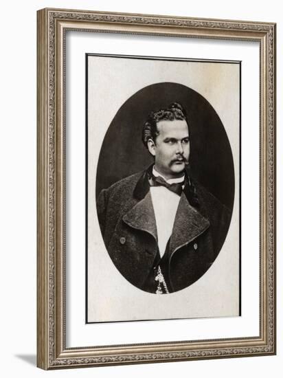 Portrait of Ludwig II of Bavaria (1845-1886), King of Bavaria-French Photographer-Framed Giclee Print
