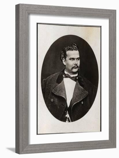 Portrait of Ludwig II of Bavaria (1845-1886), King of Bavaria-French Photographer-Framed Giclee Print