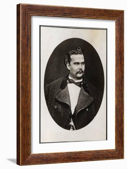 Portrait of Ludwig II of Bavaria (1845-1886), King of Bavaria-French Photographer-Framed Giclee Print