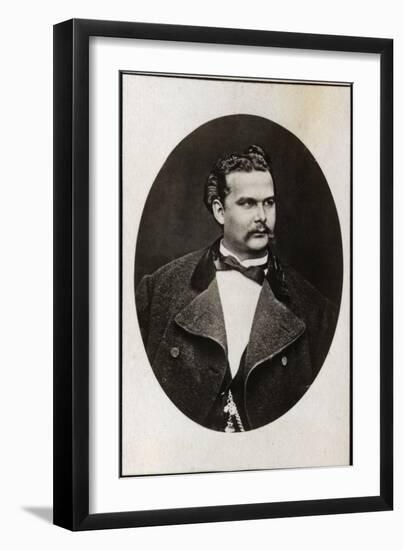 Portrait of Ludwig II of Bavaria (1845-1886), King of Bavaria-French Photographer-Framed Giclee Print