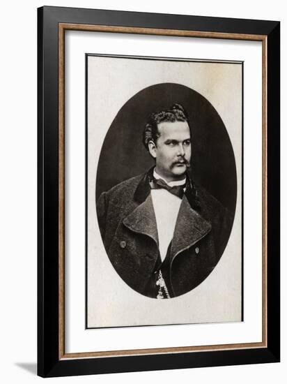 Portrait of Ludwig II of Bavaria (1845-1886), King of Bavaria-French Photographer-Framed Giclee Print