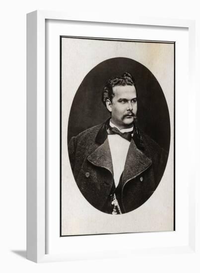 Portrait of Ludwig II of Bavaria (1845-1886), King of Bavaria-French Photographer-Framed Giclee Print