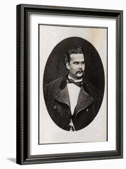 Portrait of Ludwig II of Bavaria (1845-1886), King of Bavaria-French Photographer-Framed Giclee Print