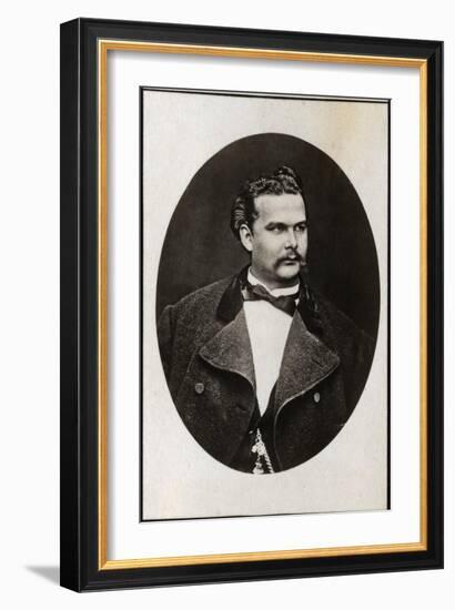 Portrait of Ludwig II of Bavaria (1845-1886), King of Bavaria-French Photographer-Framed Giclee Print