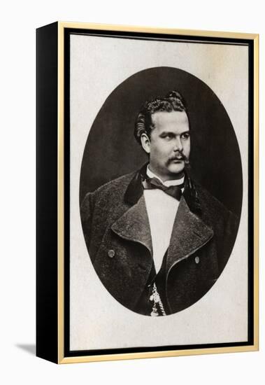 Portrait of Ludwig II of Bavaria (1845-1886), King of Bavaria-French Photographer-Framed Premier Image Canvas