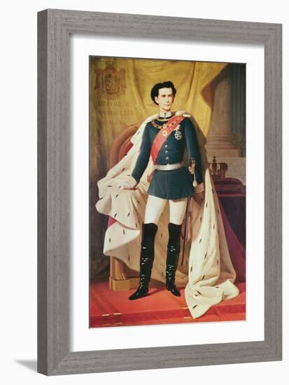 Portrait of Ludwig II-null-Framed Giclee Print