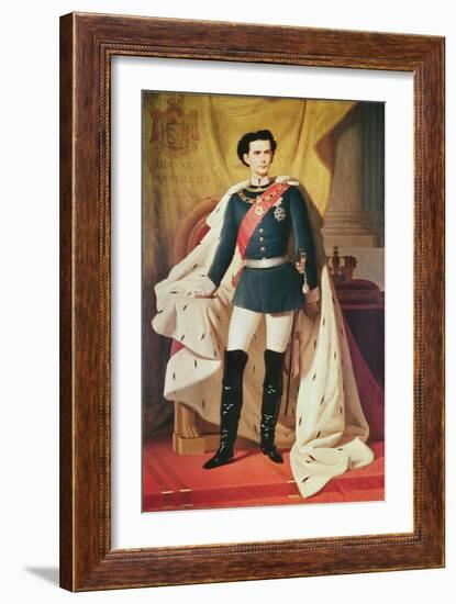 Portrait of Ludwig II-null-Framed Giclee Print