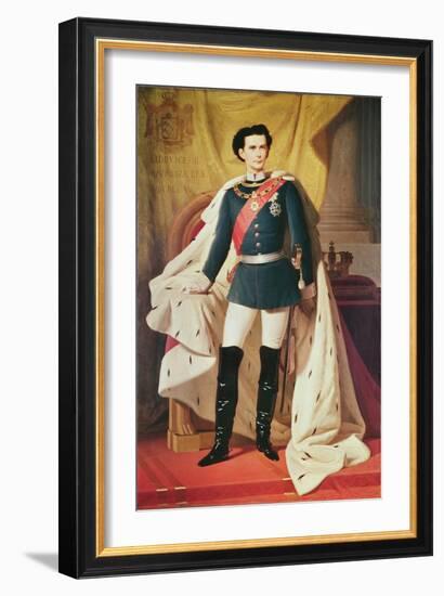 Portrait of Ludwig II-null-Framed Giclee Print