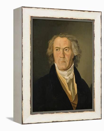 Portrait of Ludwig Van Beethoven (1770-1827)-Ferdinand Georg Waldmuller-Framed Premier Image Canvas