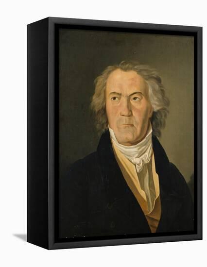 Portrait of Ludwig Van Beethoven (1770-1827)-Ferdinand Georg Waldmuller-Framed Premier Image Canvas