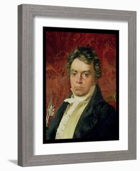 Portrait of Ludwig Van Beethoven (1770-1827)-null-Framed Giclee Print