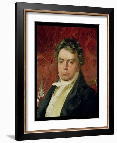 Portrait of Ludwig Van Beethoven (1770-1827)-null-Framed Giclee Print