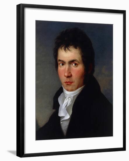 Portrait of Ludwig Van Beethoven-null-Framed Giclee Print