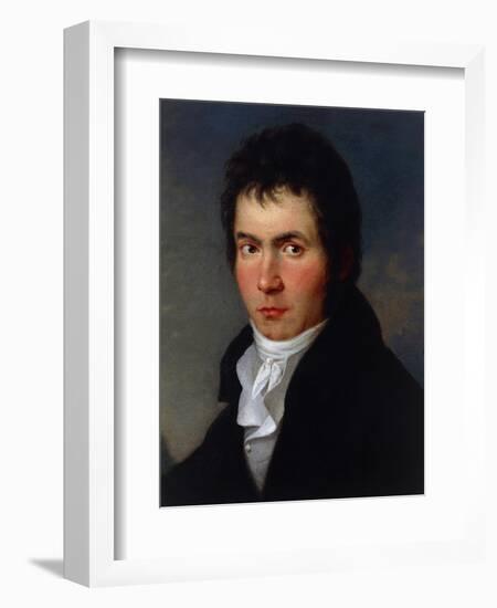 Portrait of Ludwig Van Beethoven-null-Framed Giclee Print