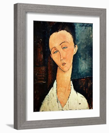 Portrait of Lunia Czechowska, 1918-Amedeo Modigliani-Framed Giclee Print