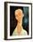 Portrait of Lunia Czechowska, 1918-Amedeo Modigliani-Framed Giclee Print