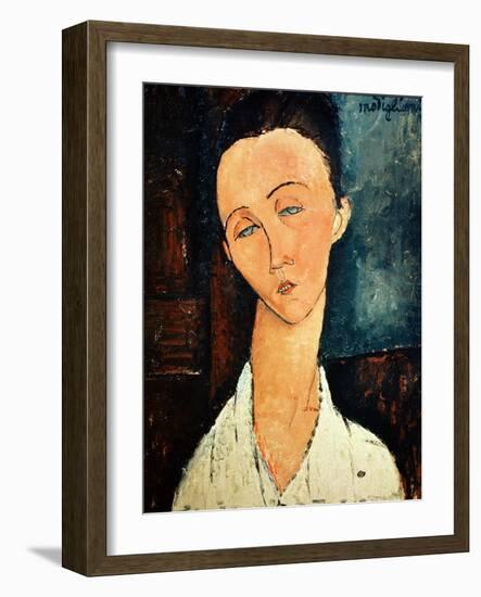 Portrait of Lunia Czechowska, 1918-Amedeo Modigliani-Framed Giclee Print