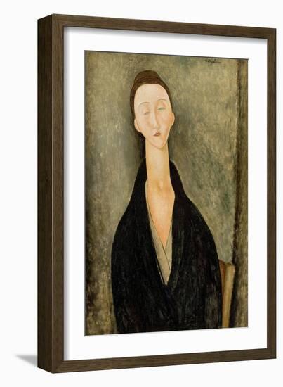 Portrait of Lunia Czechowska-Amedeo Modigliani-Framed Giclee Print