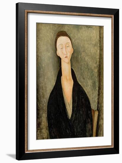 Portrait of Lunia Czechowska-Amedeo Modigliani-Framed Giclee Print