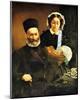 Portrait of M. and Mme. Auguste Manet-Edouard Manet-Mounted Giclee Print