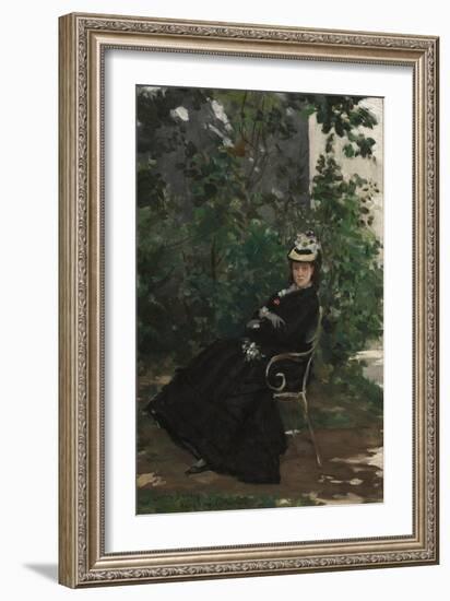 Portrait of Madame Alice Hoschede, C.1872-78 (Oil on Canvas)-Charles Emile Auguste Carolus-Duran-Framed Giclee Print