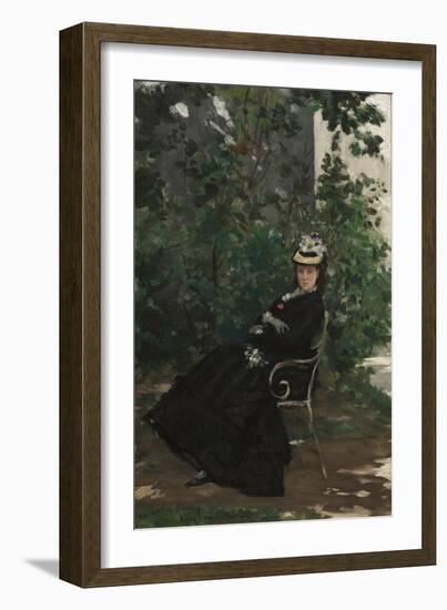 Portrait of Madame Alice Hoschede, C.1872-78 (Oil on Canvas)-Charles Emile Auguste Carolus-Duran-Framed Giclee Print