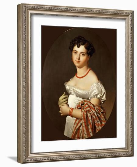 Portrait of Madame Cécile Panckoucke, Née Bochet-Jean-Auguste-Dominique Ingres-Framed Giclee Print