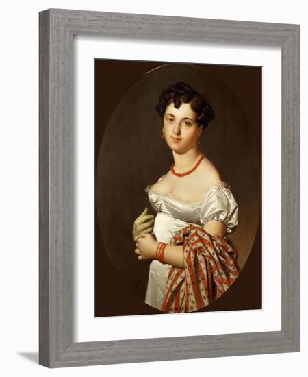 Portrait of Madame Cécile Panckoucke, Née Bochet-Jean-Auguste-Dominique Ingres-Framed Giclee Print