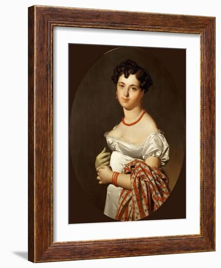 Portrait of Madame Cécile Panckoucke, Née Bochet-Jean-Auguste-Dominique Ingres-Framed Giclee Print