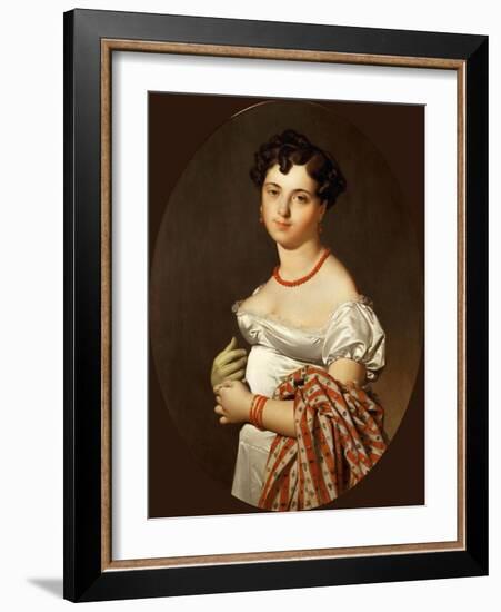 Portrait of Madame Cécile Panckoucke, Née Bochet-Jean-Auguste-Dominique Ingres-Framed Giclee Print