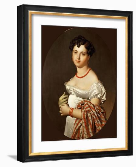 Portrait of Madame Cécile Panckoucke, Née Bochet-Jean-Auguste-Dominique Ingres-Framed Giclee Print