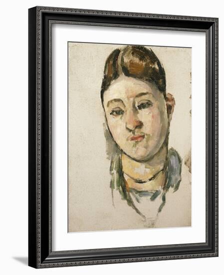 Portrait of Madame Cezanne-Paul Cézanne-Framed Giclee Print