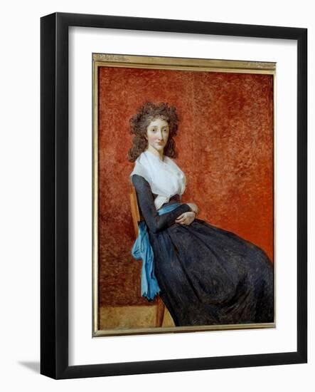 Portrait of Madame Charles Louis Trudaine (1769-1802) Painting by Jacques Louis David (1748-1825) S-Jacques Louis David-Framed Giclee Print