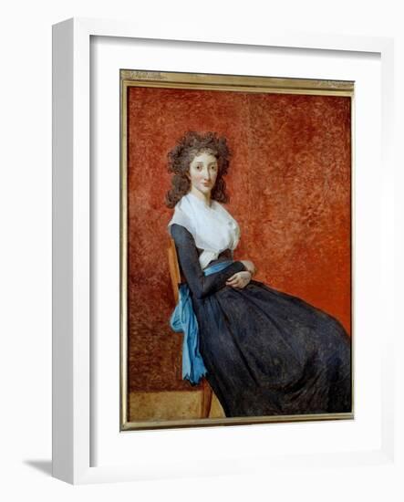 Portrait of Madame Charles Louis Trudaine (1769-1802) Painting by Jacques Louis David (1748-1825) S-Jacques Louis David-Framed Giclee Print