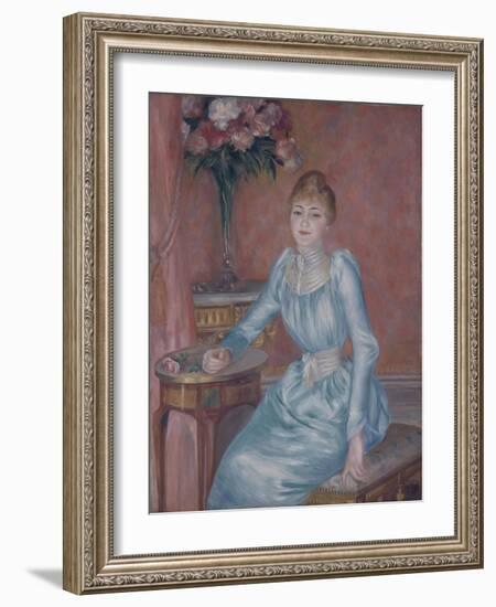 Portrait of Madame De Bonnières (Henriette Arnaud-Gentil, Gräfin De Bonnière)-Pierre-Auguste Renoir-Framed Giclee Print