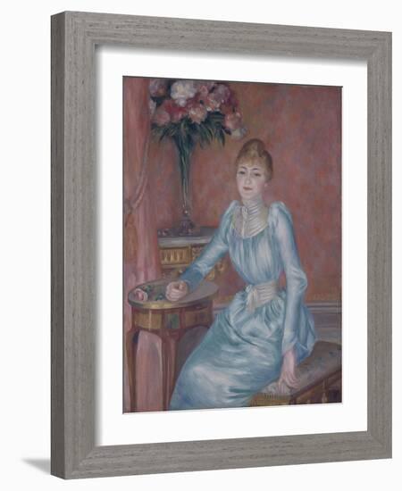 Portrait of Madame De Bonnières (Henriette Arnaud-Gentil, Gräfin De Bonnière)-Pierre-Auguste Renoir-Framed Giclee Print