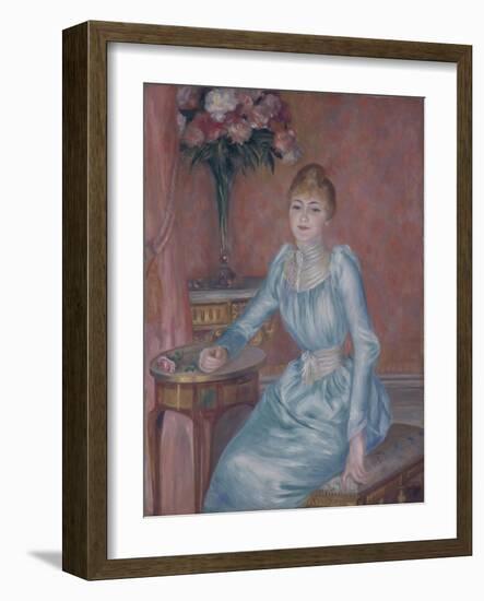 Portrait of Madame De Bonnières (Henriette Arnaud-Gentil, Gräfin De Bonnière)-Pierre-Auguste Renoir-Framed Giclee Print