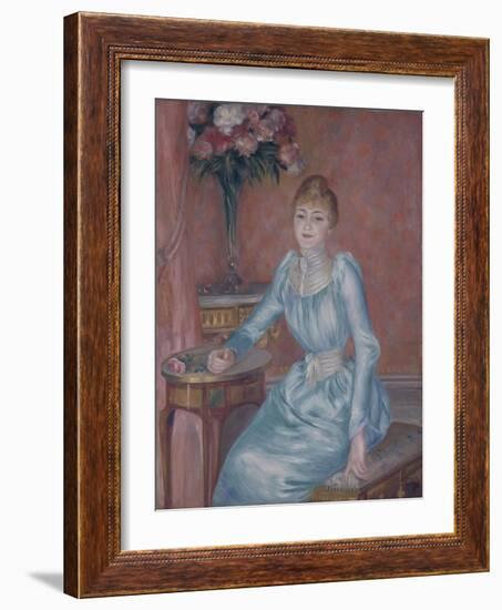 Portrait of Madame De Bonnières (Henriette Arnaud-Gentil, Gräfin De Bonnière)-Pierre-Auguste Renoir-Framed Giclee Print