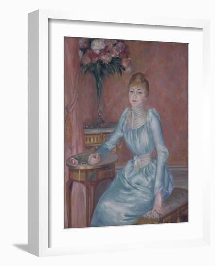 Portrait of Madame De Bonnières (Henriette Arnaud-Gentil, Gräfin De Bonnière)-Pierre-Auguste Renoir-Framed Giclee Print