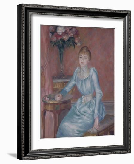Portrait of Madame De Bonnières (Henriette Arnaud-Gentil, Gräfin De Bonnière)-Pierre-Auguste Renoir-Framed Giclee Print