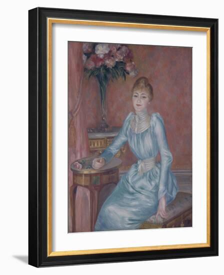 Portrait of Madame De Bonnières (Henriette Arnaud-Gentil, Gräfin De Bonnière)-Pierre-Auguste Renoir-Framed Giclee Print