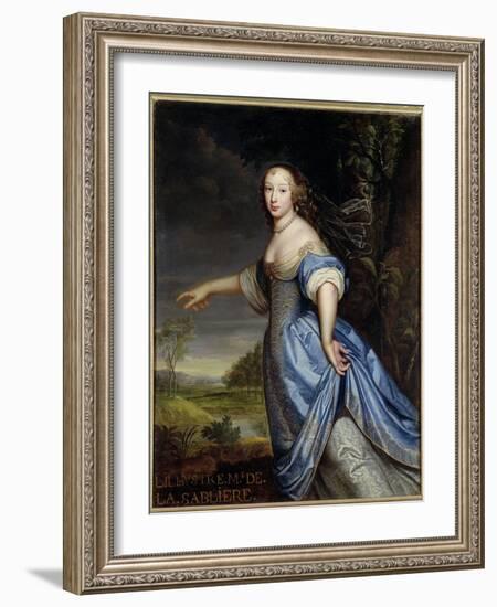 Portrait of Madame De La Sabliere-Pierre Mignard-Framed Giclee Print