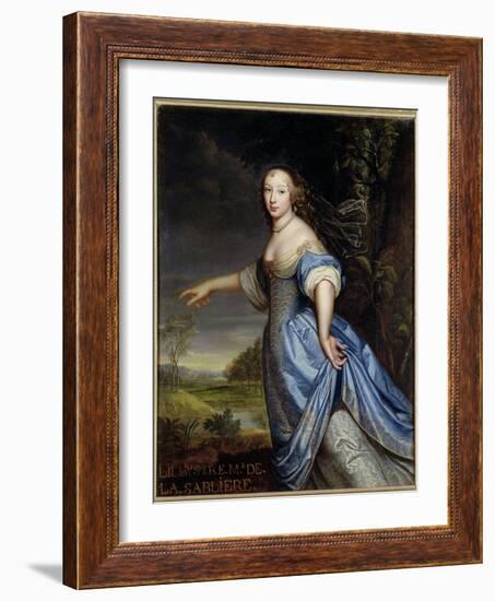 Portrait of Madame De La Sabliere-Pierre Mignard-Framed Giclee Print