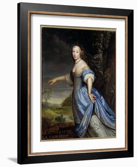 Portrait of Madame De La Sabliere-Pierre Mignard-Framed Giclee Print