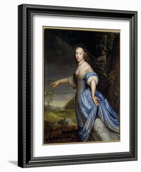 Portrait of Madame De La Sabliere-Pierre Mignard-Framed Giclee Print