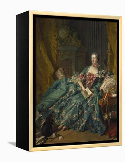 Portrait of Madame De Pompadour, 1756-Francois Boucher-Framed Premier Image Canvas