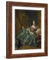 Portrait of Madame De Pompadour, 1756-Francois Boucher-Framed Giclee Print
